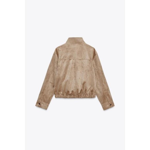 ZARA FAUX SUEDE JACKET - Picture 7 of 7